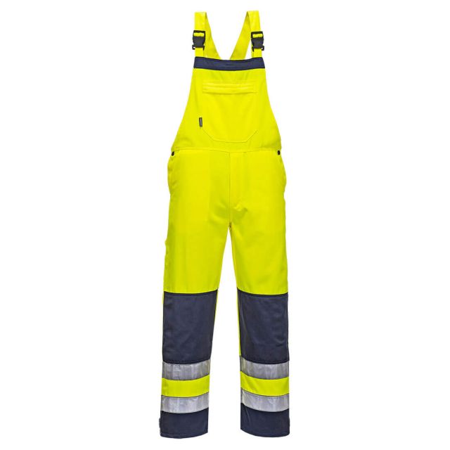 Portwest Girona Hi Vis Contrast Work Bib and Brace