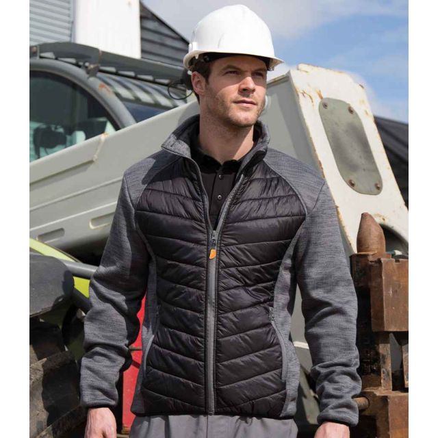 Model wearing Result Work-Guard Elevator Jacket