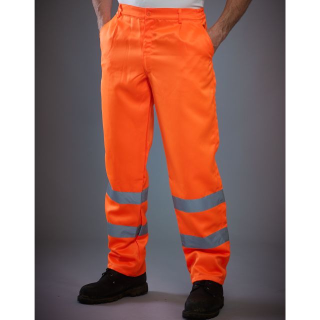 Yoko Hi Vis PolyCotton Work Trouser (Reg)