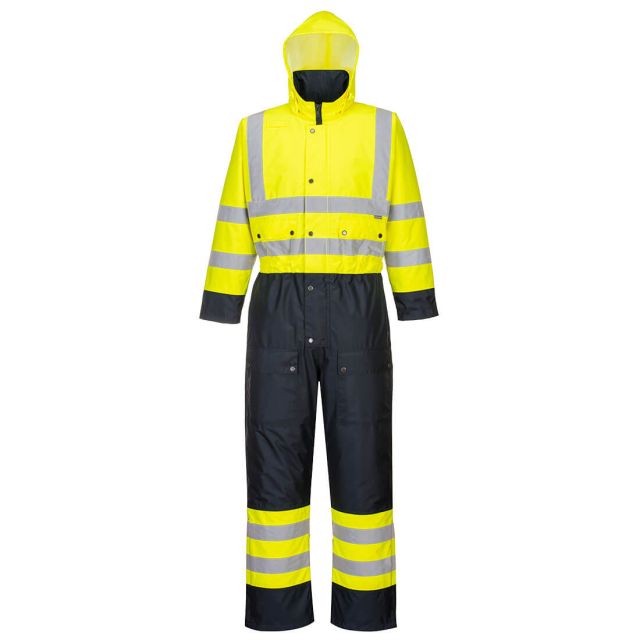 Portwest Hi Vis Contrast Winter Coverall