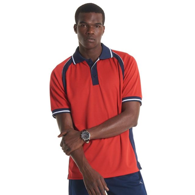 Model wearing Sports Poloshirt