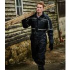 Model wearing Regatta Pro Waterproof Insulated Coverall