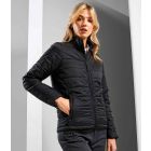 Model wearing Premier Ladies Recyclight Padded Jacket