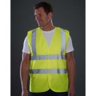 Model wearing Yoko Hi Vis Waistcoat