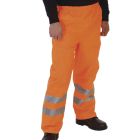 Model wearing Yoko Hi Vis Waterproof GORT Overtrousers