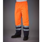 Model wearing Yoko Hi Vis Two Tone Waterproof Overtrousers