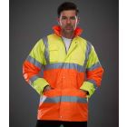 Model wearing Yoko Hi Vis Contrast Jacket