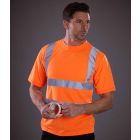 Model wearing Yoko Hi Vis Short Sleeve T Shirt