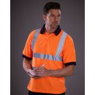 Model wearing Yoko Hi Vis Short Sleeve Polo Shirt