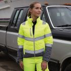 Model wearing Result Safe-Guard Womens Soft Padded Safety Jacket