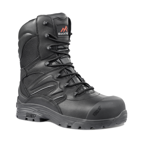 Rock Fall RF4500 Titanium High Leg Waterproof Safety Boot With Side Zip