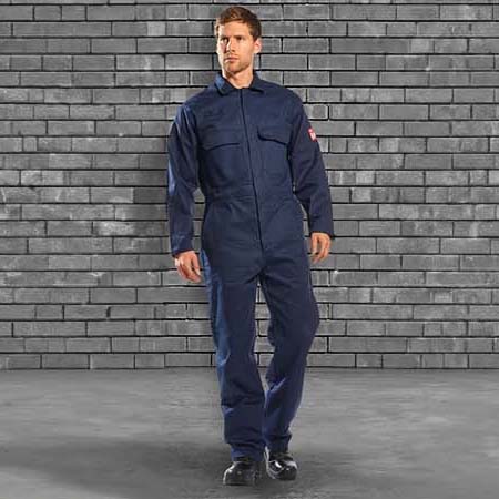 Man wearing coveralls