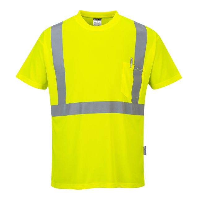 Portwest hi Vis Pocket T Shirt