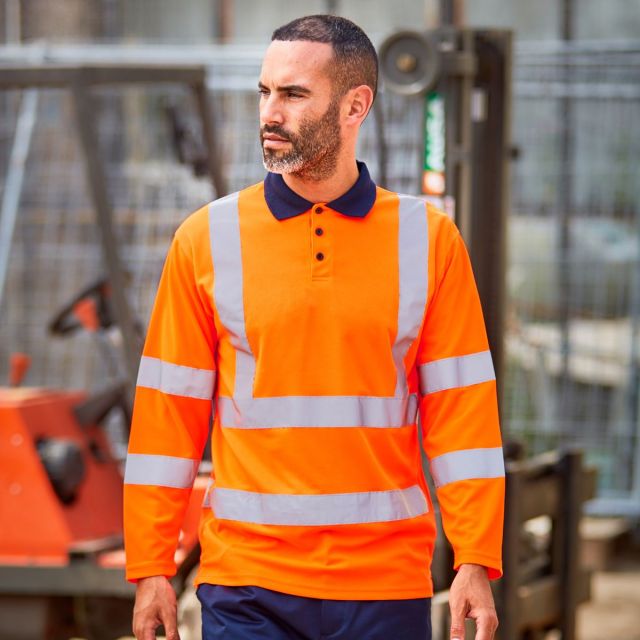 Pro RTX Long Sleeved Hi Vis Polo