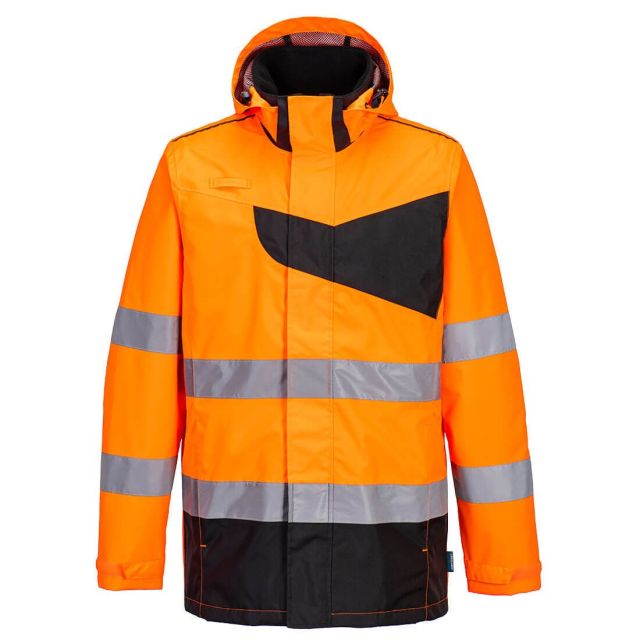 PW2 Hi Vis Contrast Rain Jacket