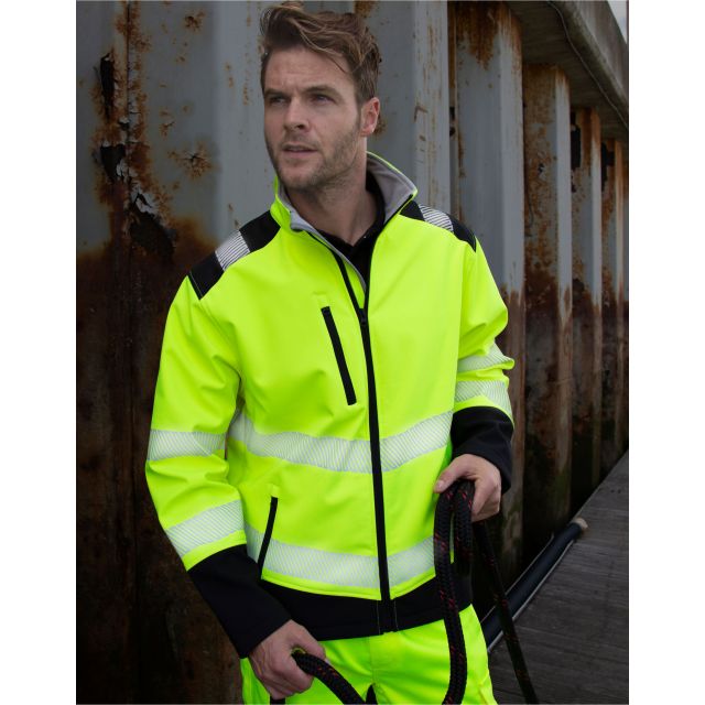 Result Safe-Guard Ripstop Hi Vis Softshell