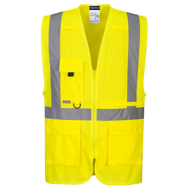 Hi Vis Tablet Pocket Executive Vest