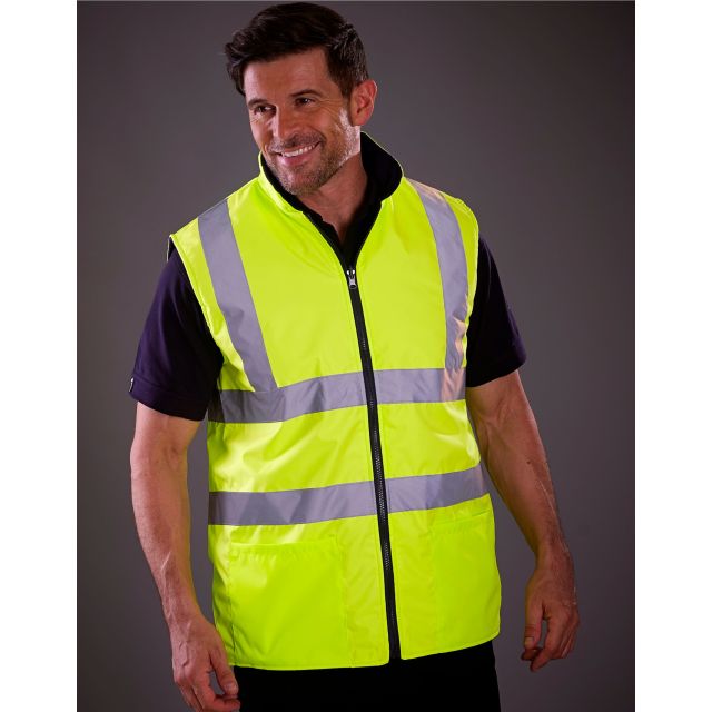 Yoko Reversible Hi Vis Fleece Gilet