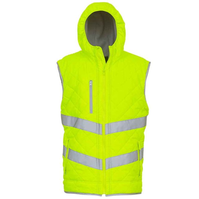 Yoko Kensington Hi Vis Hooded Gilet