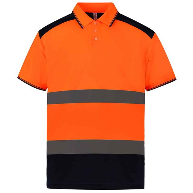 Yoko Two Tone Hi Vis Polo Shirt