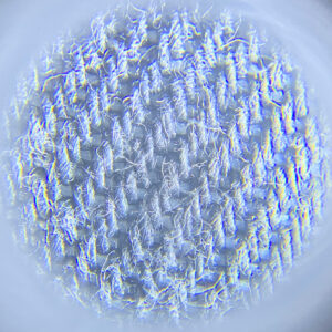 Microscopic view of a Denim Weave