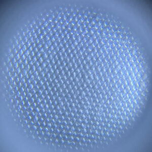 Microscopic view of a Poplin or Plain Weave